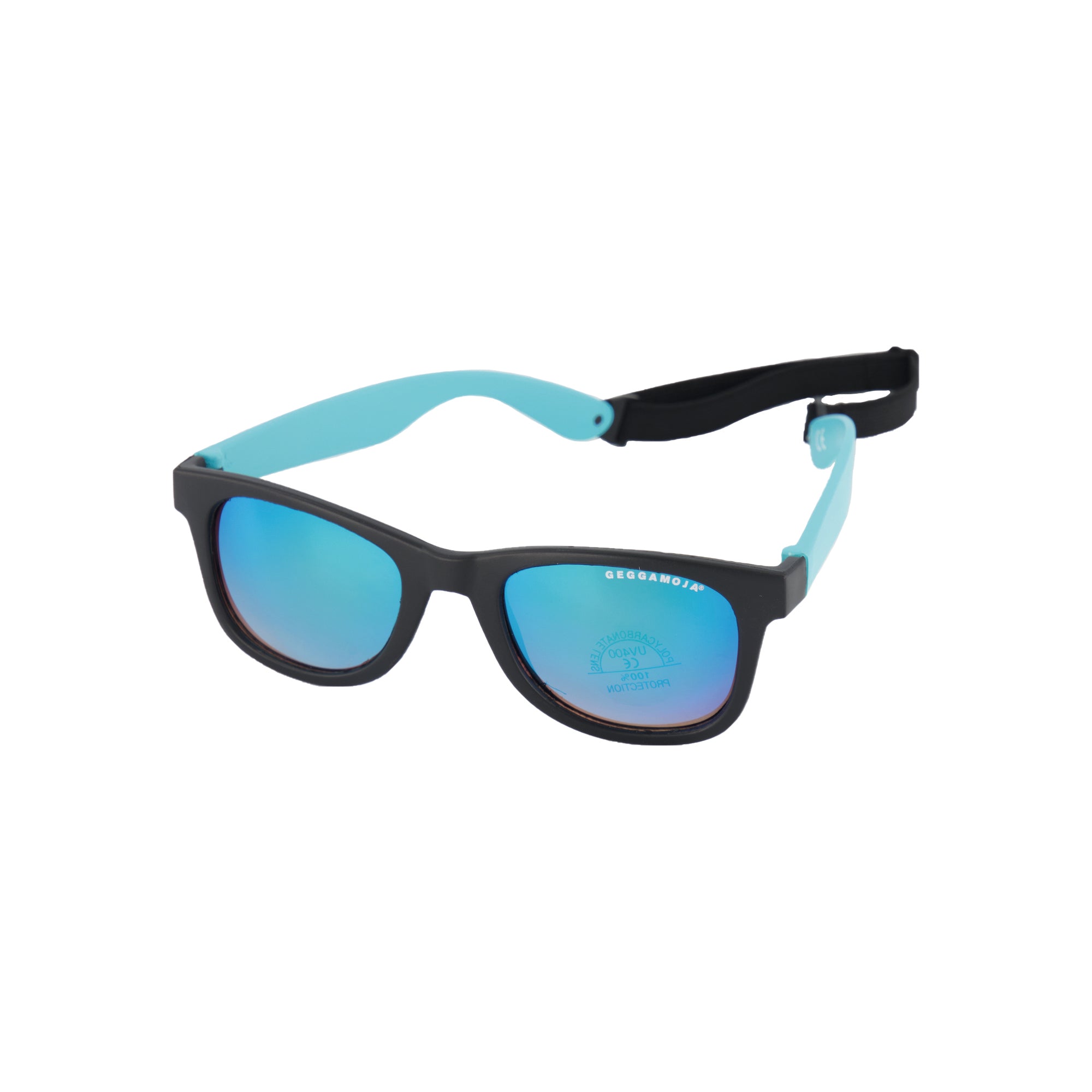 Sunglasses Kids 6-11 Years Black/turquoise| Geggamoja