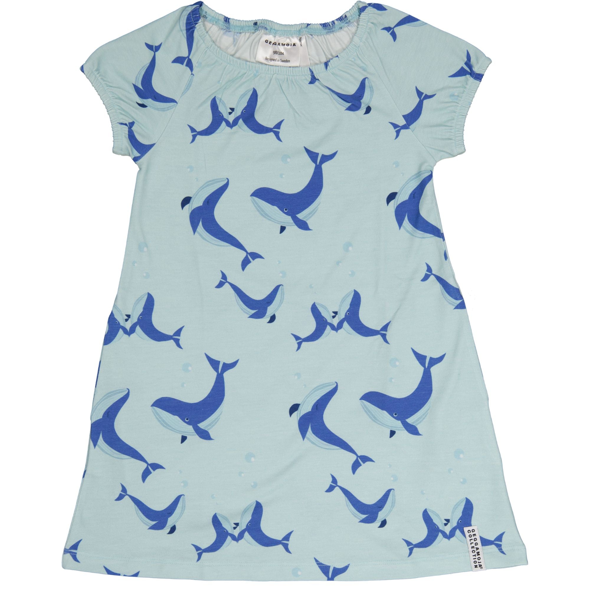 blue dress for baby girl Girl's Whale Watch Dress in Blue Size 12M main image 0