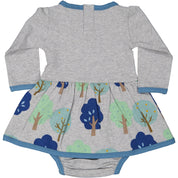 Bodykleid aus Bambus Baum Grau