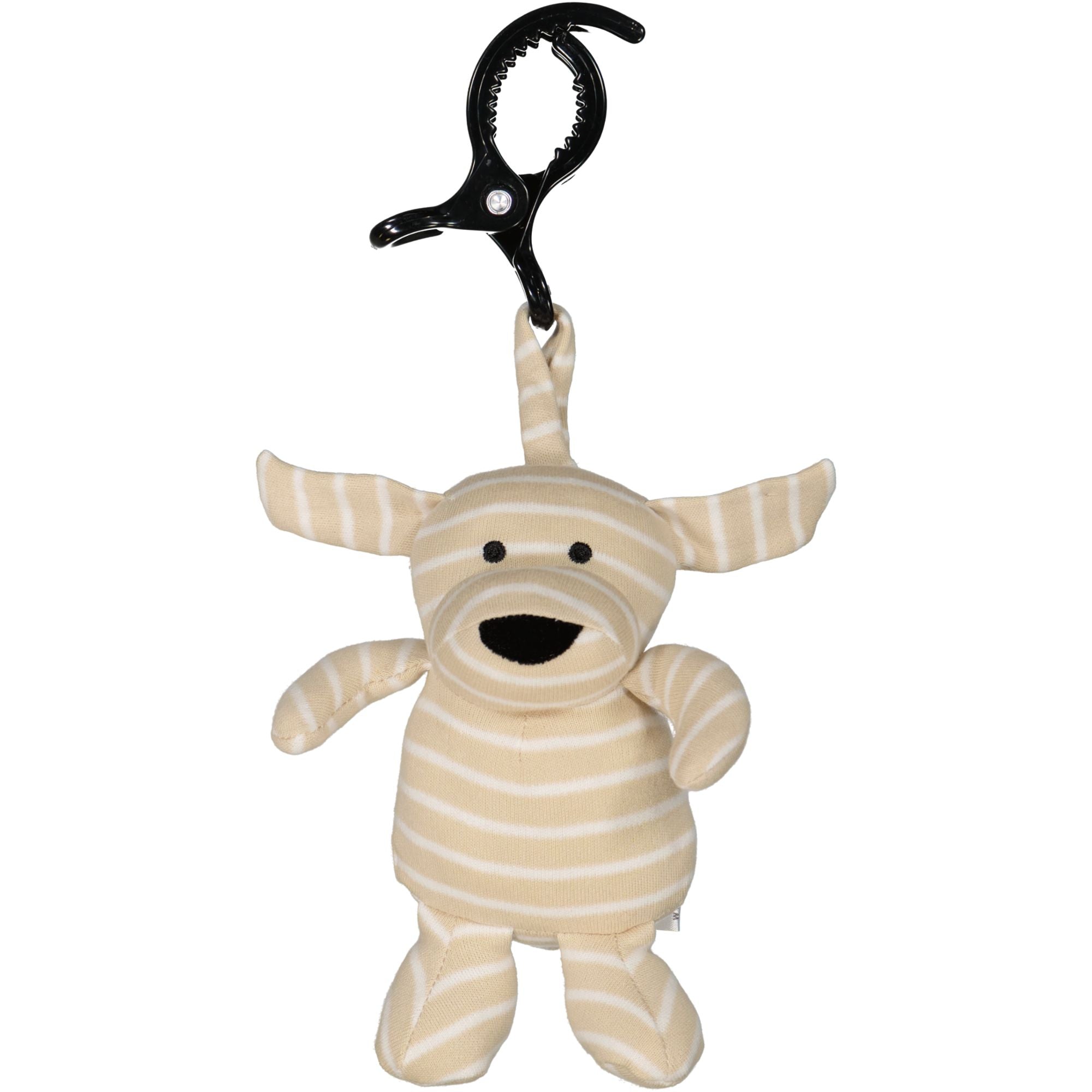 Barnevognsleke Doddi Beige stripet