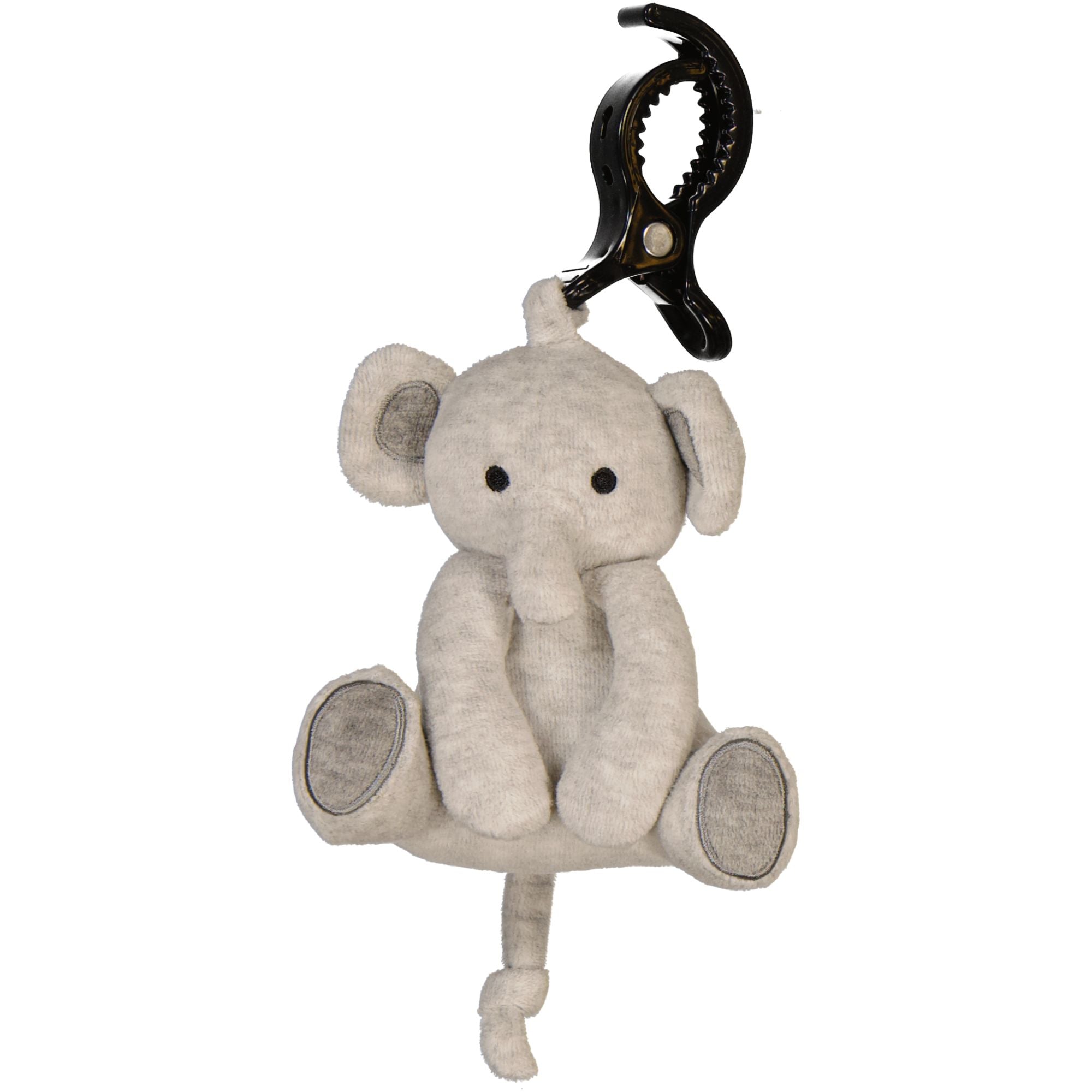 Kinderwagen-Spielzeug Grauer Elefant mit Rassel