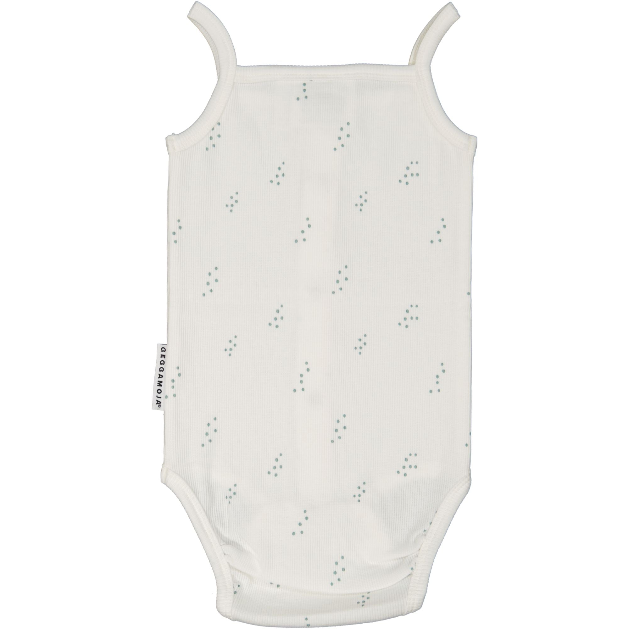 Body ermløs Tiny Dots hvit