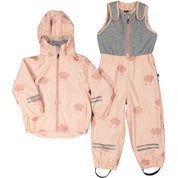 Regntøy Fôret Moln Rosa