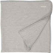 Babydecke Bambus Classic Grau/Weiß