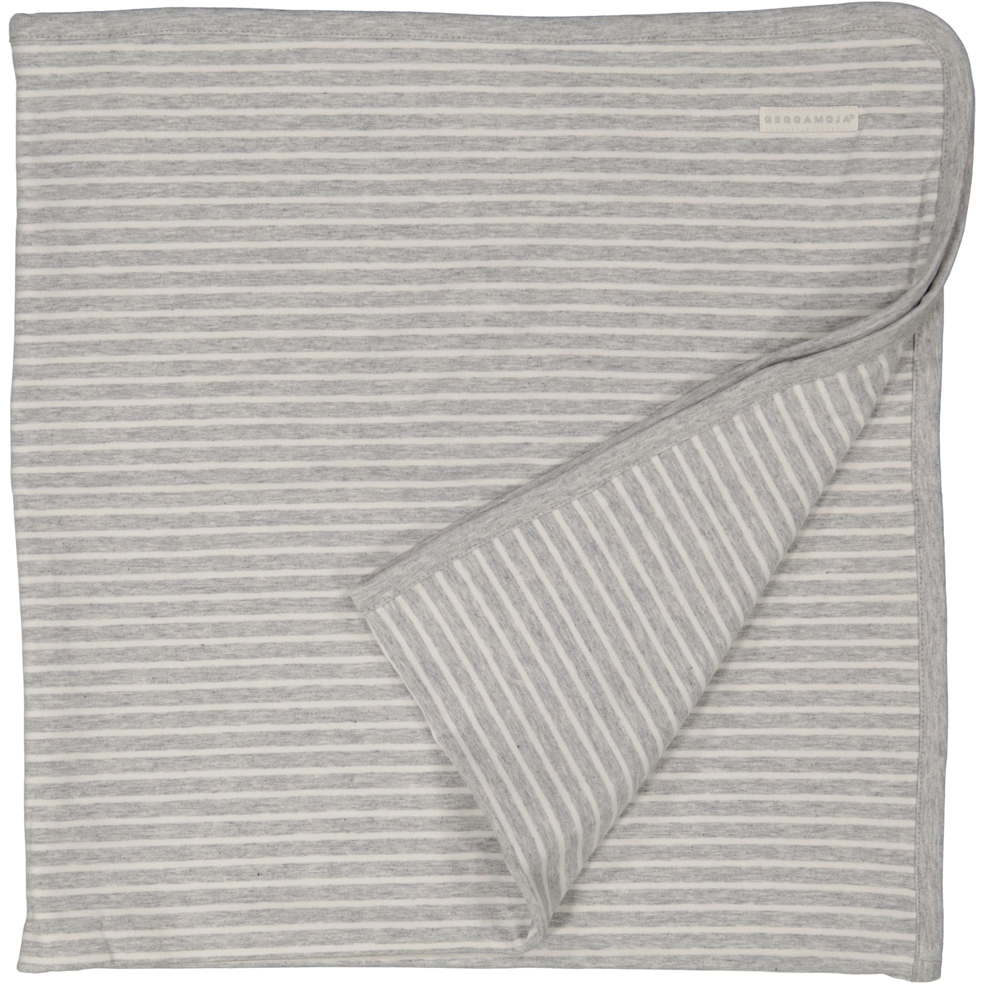 Babydecke Bambus Classic Grau/Weiß