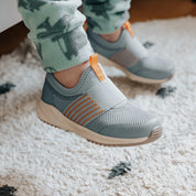 Fly-Strick-Sneaker Staubblau