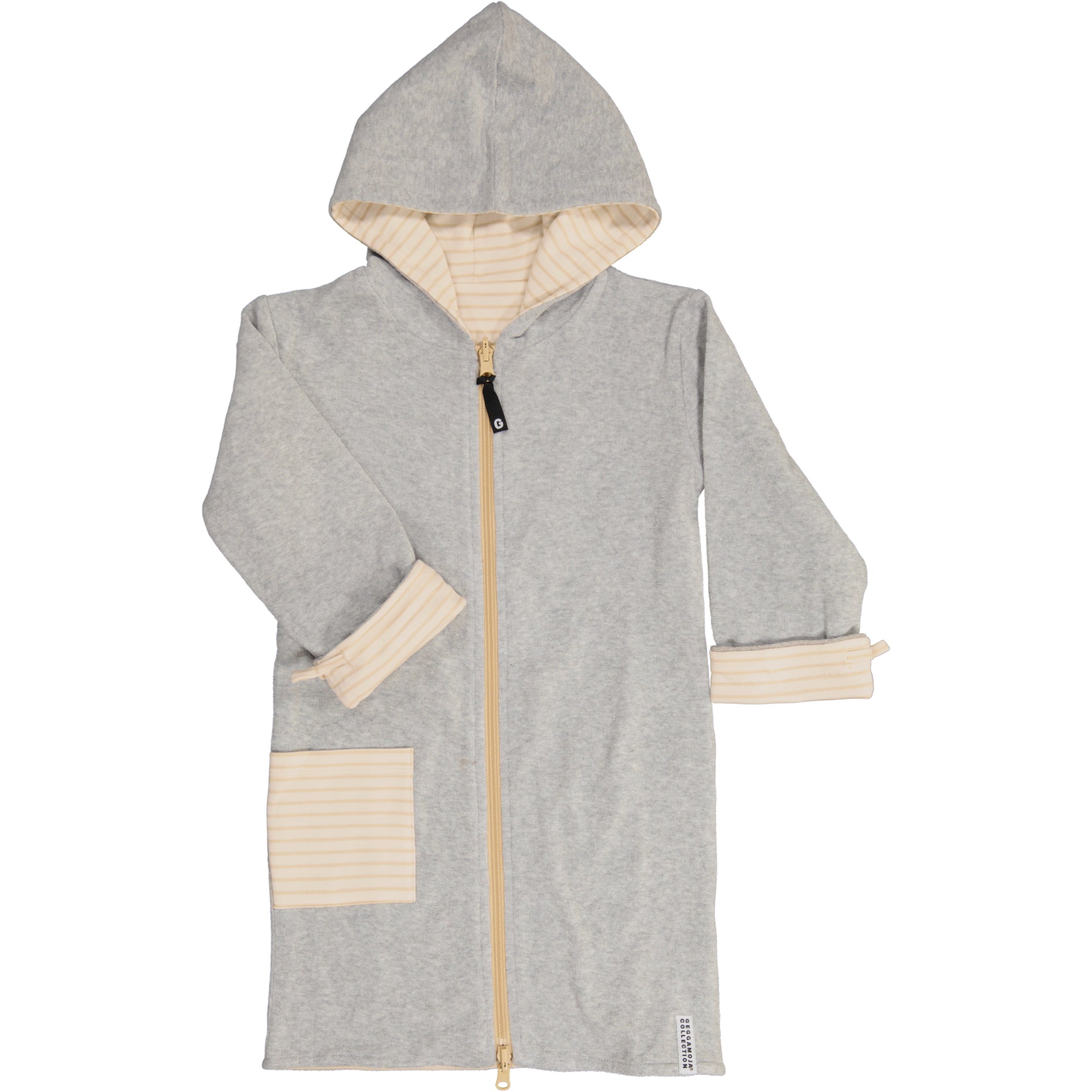 loud and proud schlafsack winter Wendbarer Bademantel Klassisch Weiß/Beige