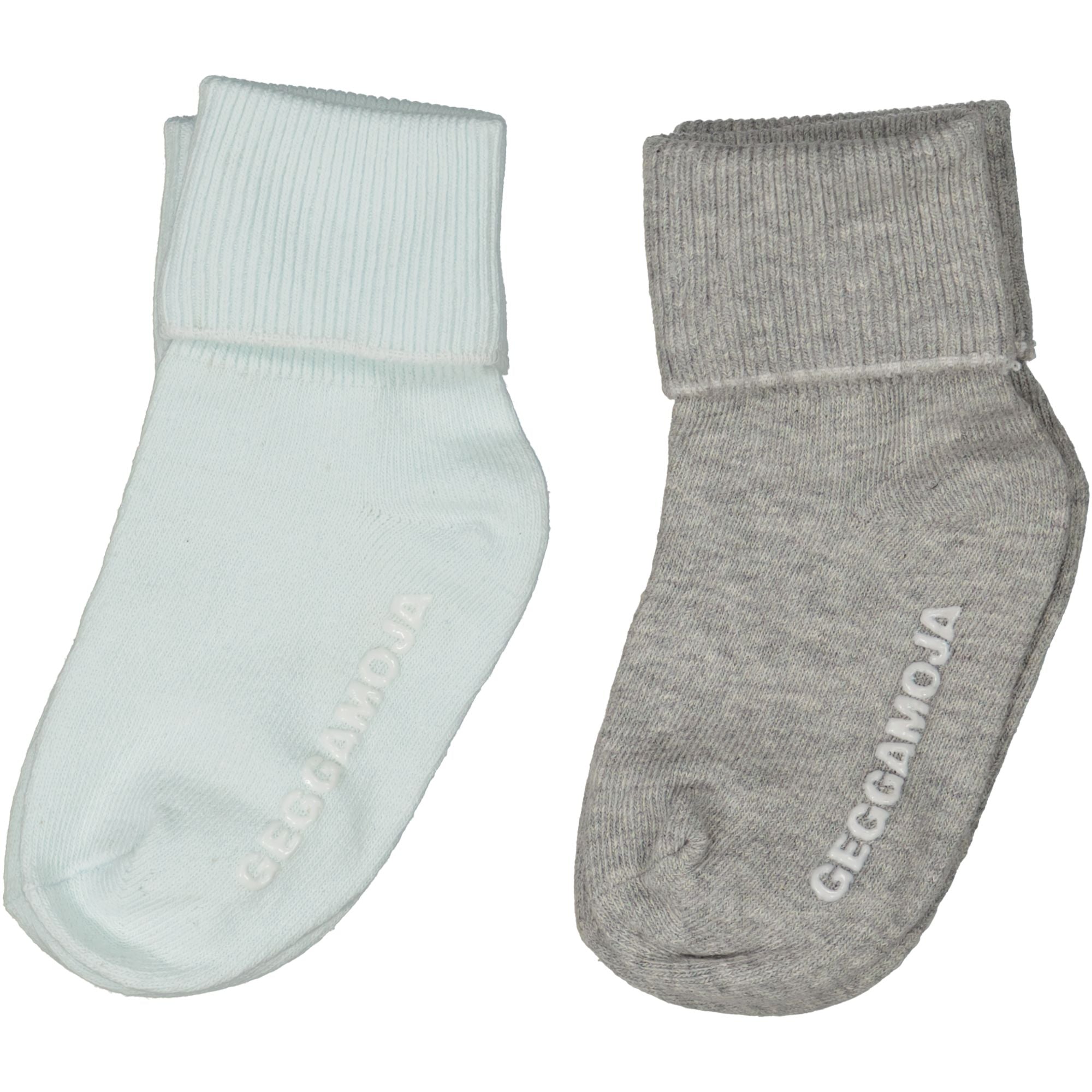 Babystrümpfe Zweierpack Grau/Grün