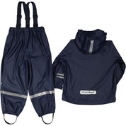 Regnset ofodrat Marineblau