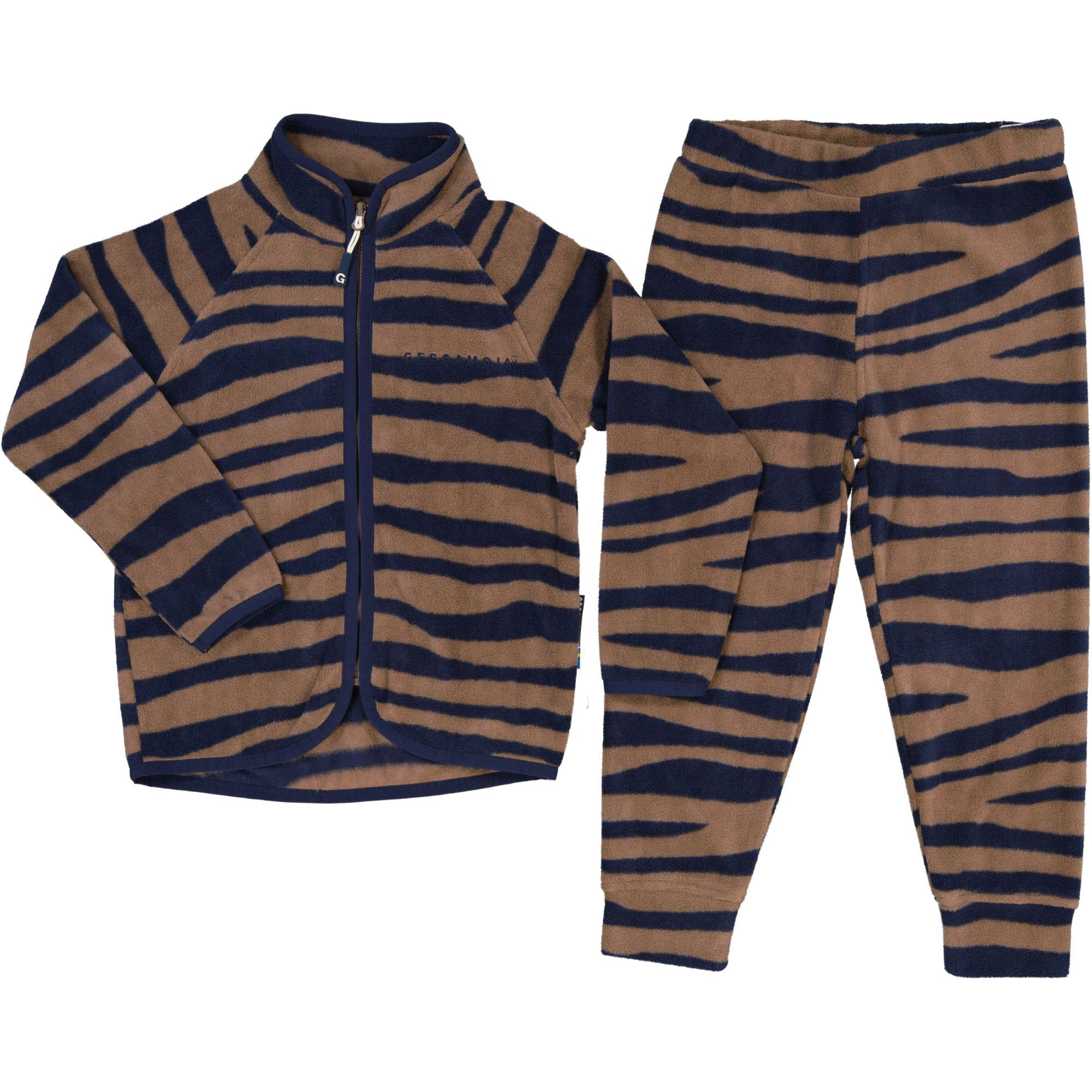 Fleece set Zebra Blue/Brown