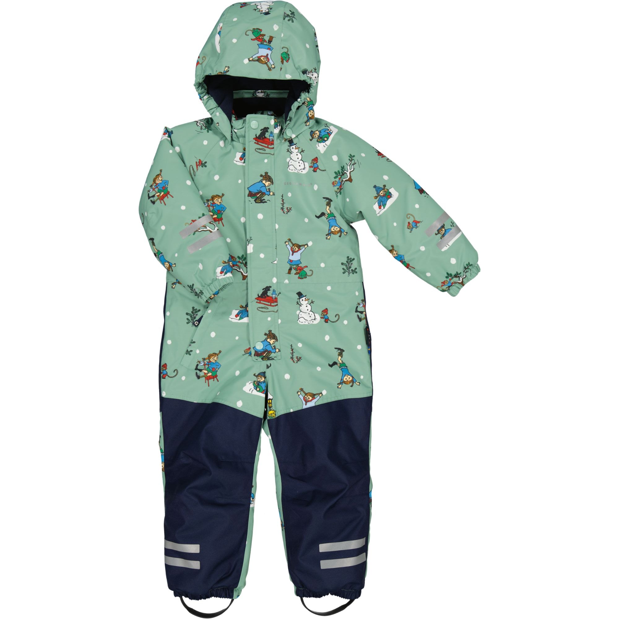 Winter overall Pippi Longstocking Gray/Green