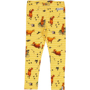 Leggings Mamma Mu und Kråkan Gelb/Weiß