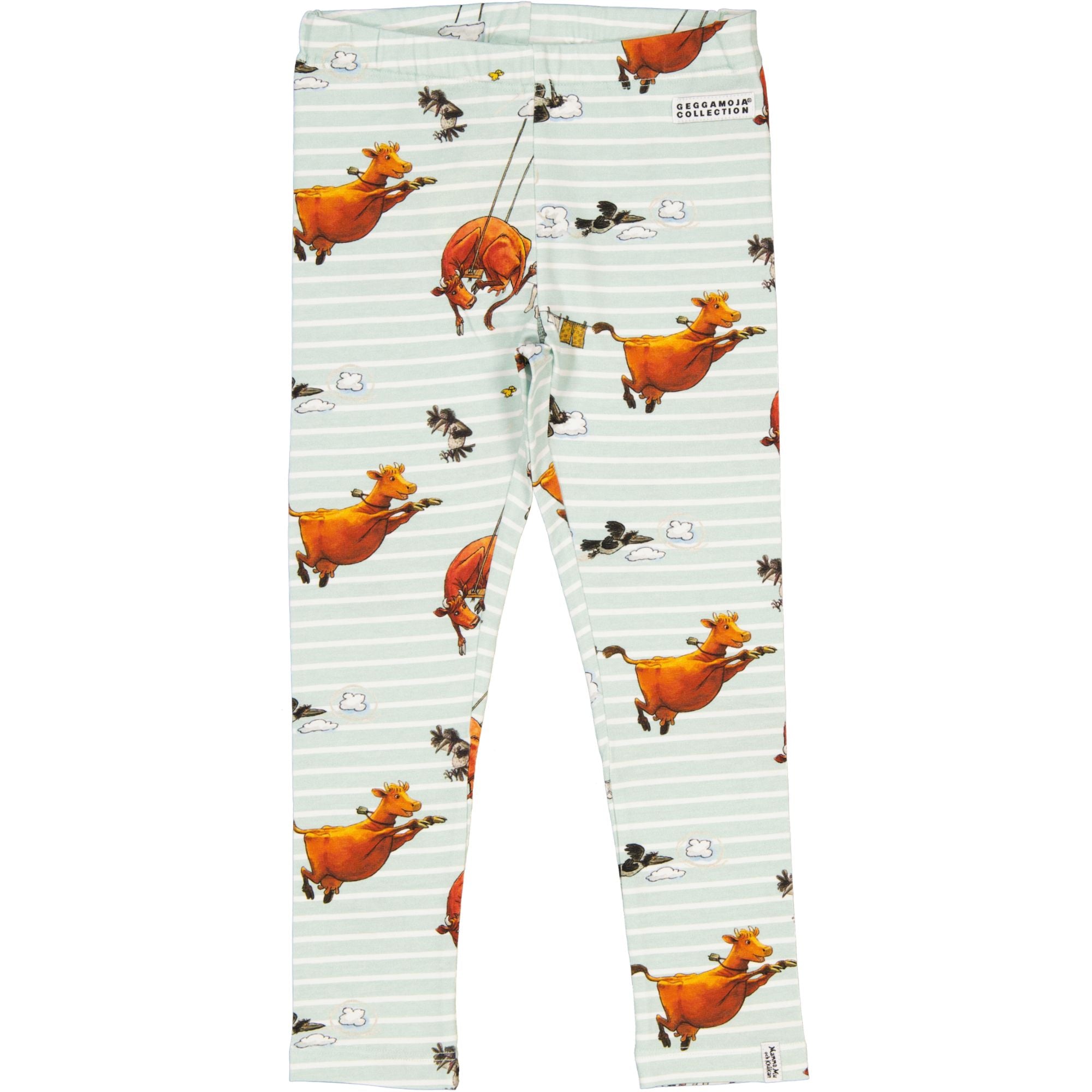 Leggings Mamma Mu und Kråkan Mint/Weiß