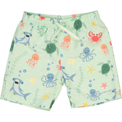 UV-Badehose Meerestier blau