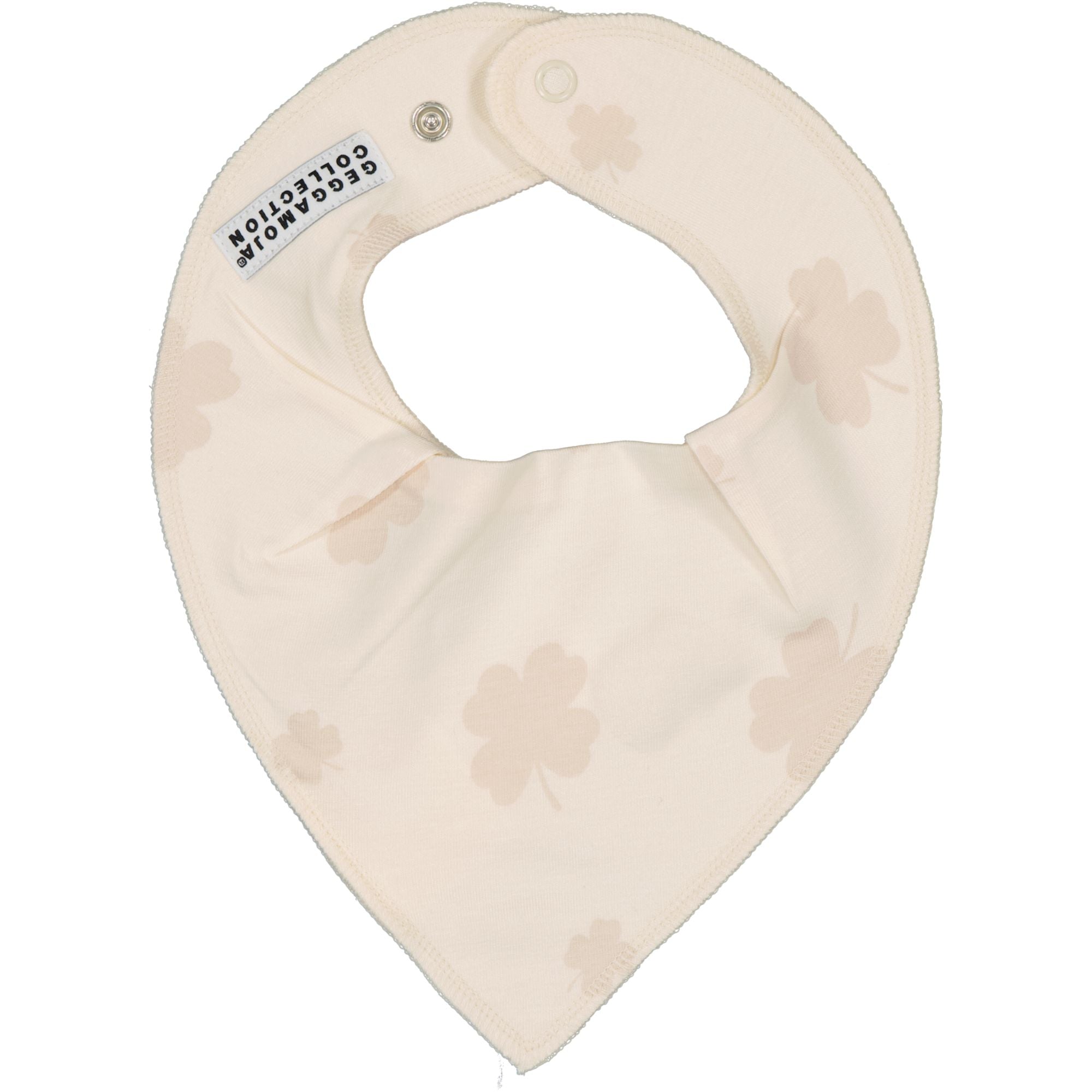 Spucktuch Bambus Kleeblatt Beige – Wasserabweisend & OEKO-TEX