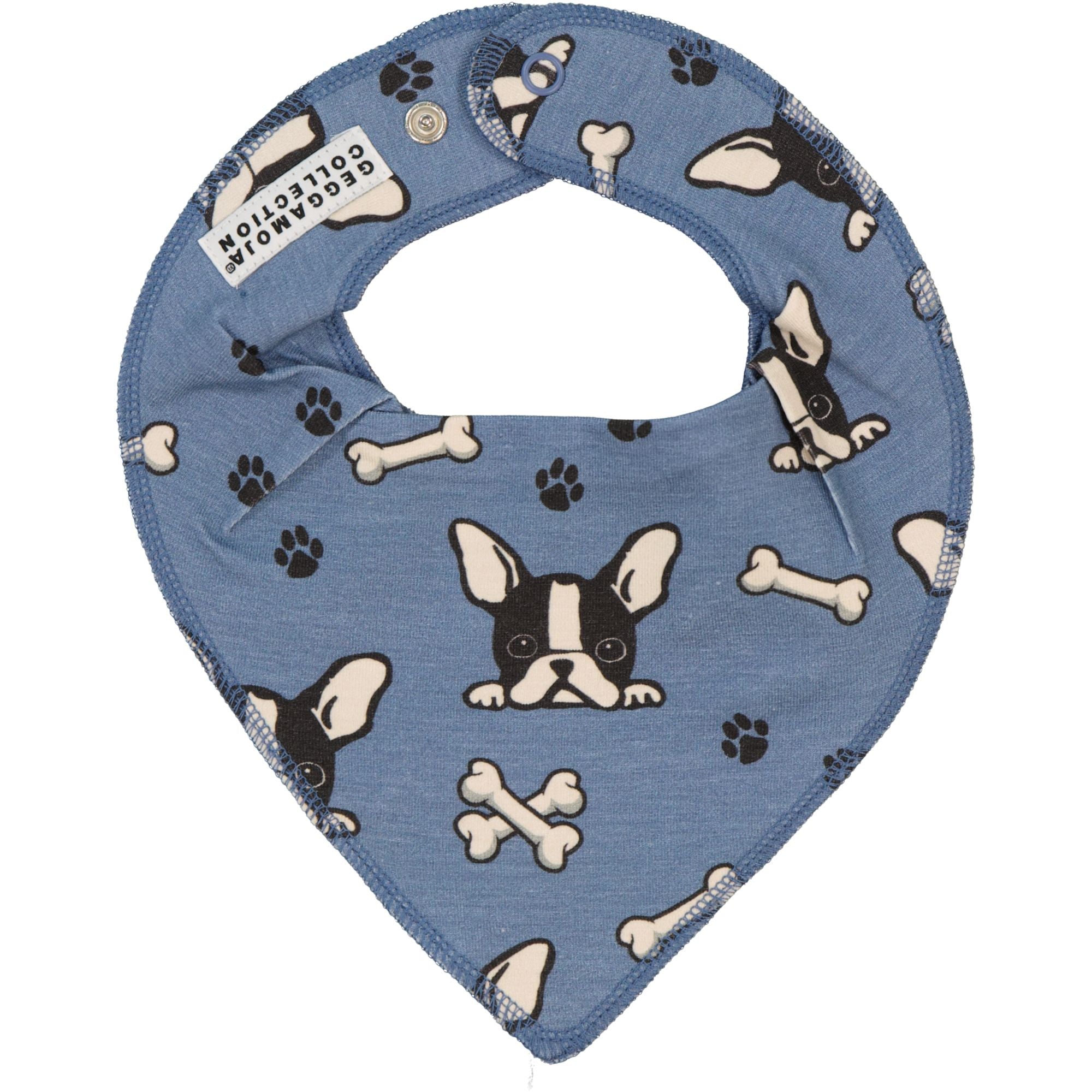 Spucktuch Bambus Bulldog Blau