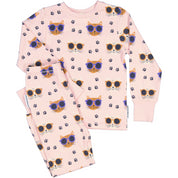 Pyjamas todelt Bambus Cool Cats Rosa