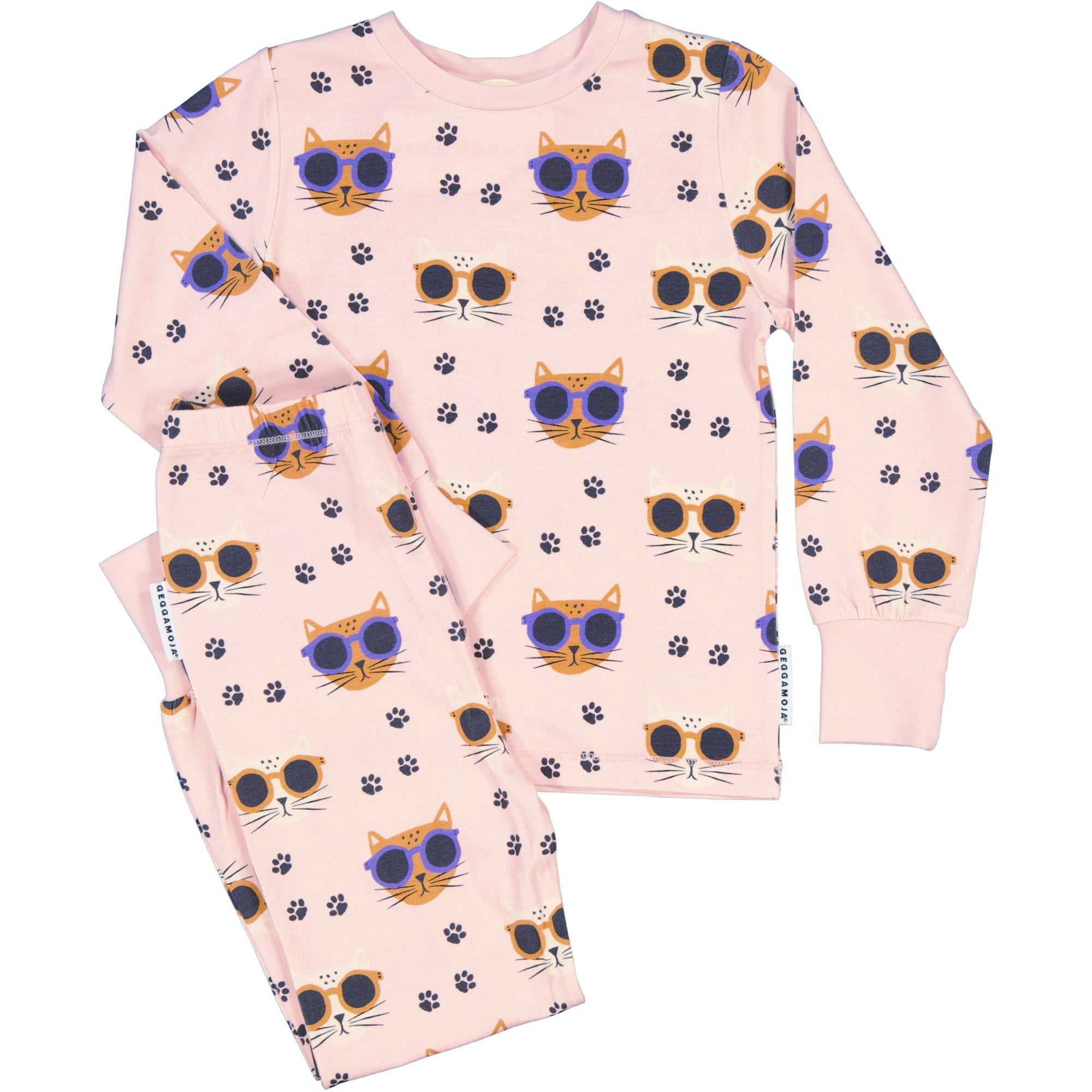 Pyjamas todelt Bambus Cool Cats Rosa