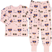 Pyjamas todelt Bambus Cool Cats Rosa