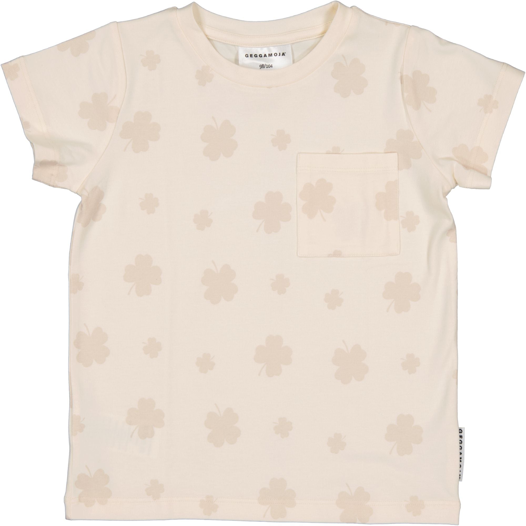 T-Shirt Bambus Kleeblatt Beige