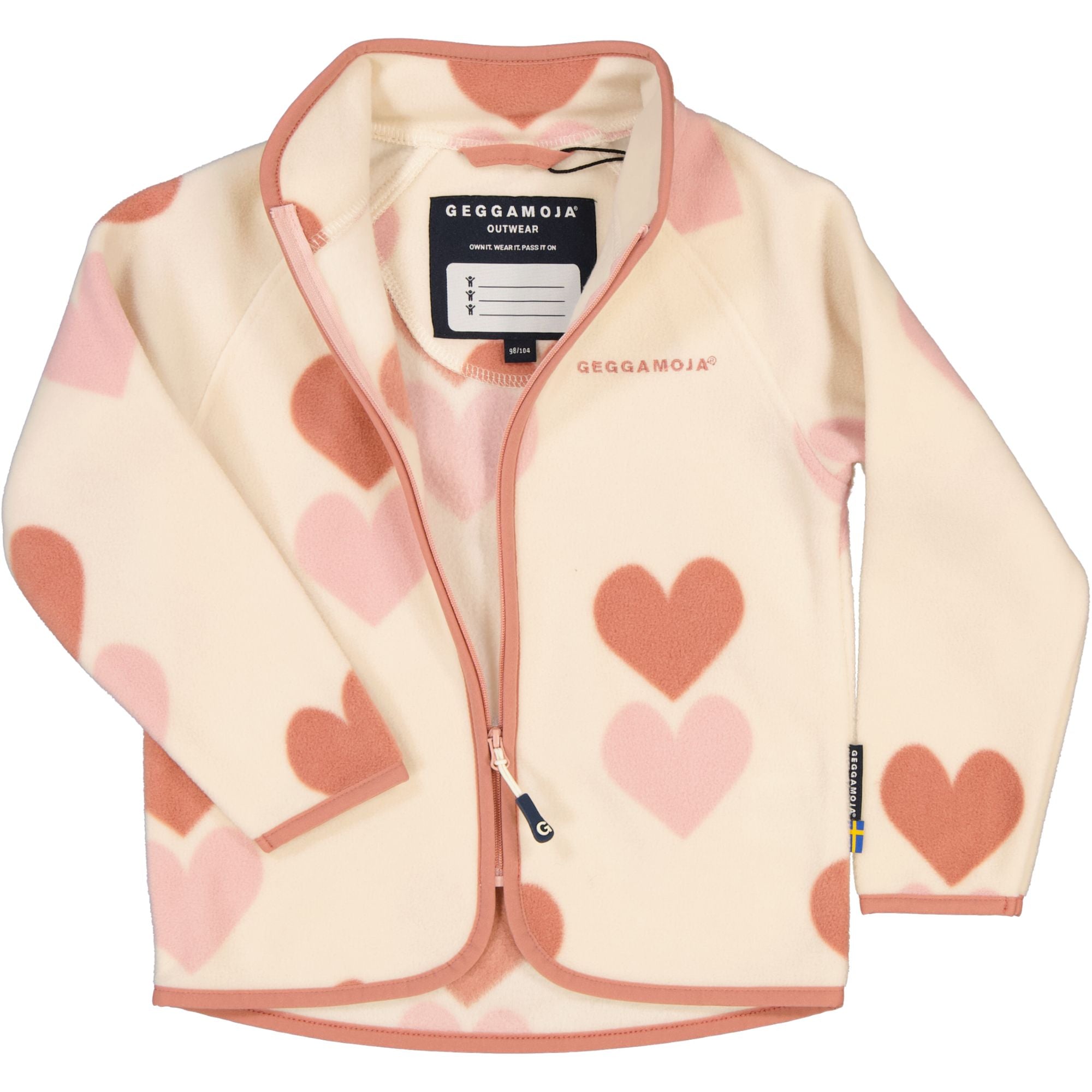 Fleeceset Herzen Rosa