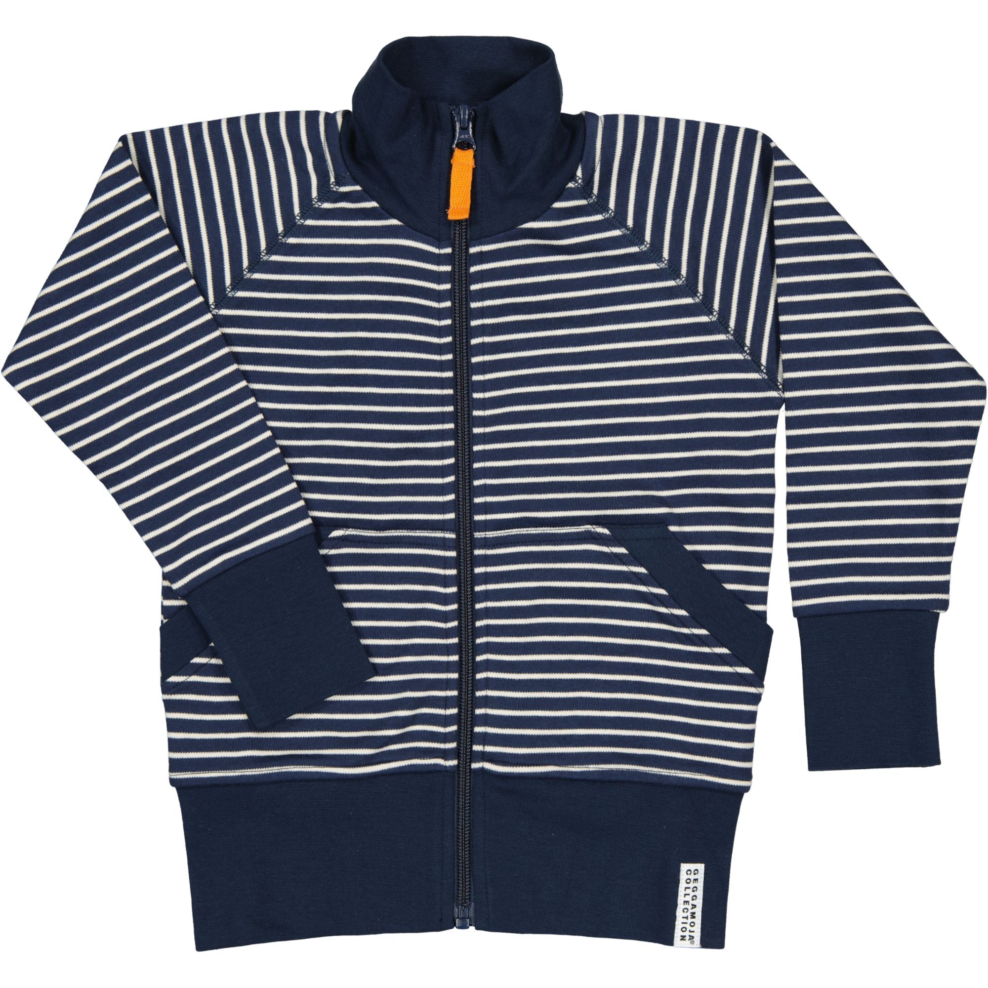 Ziptrøye Navy/Beige