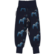 Babybukser Bambus Dalahest Navy