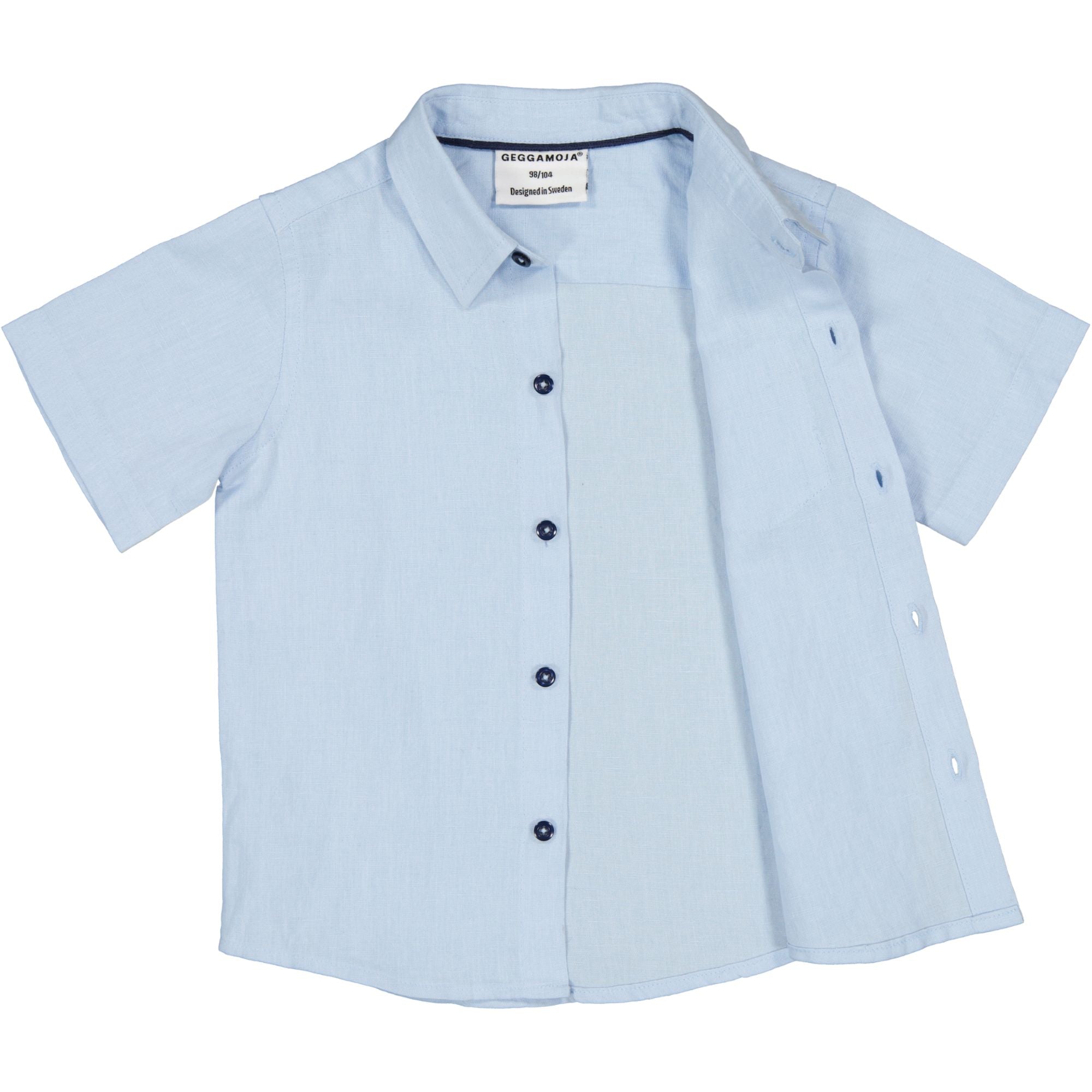Leinenhemd Hellblau
