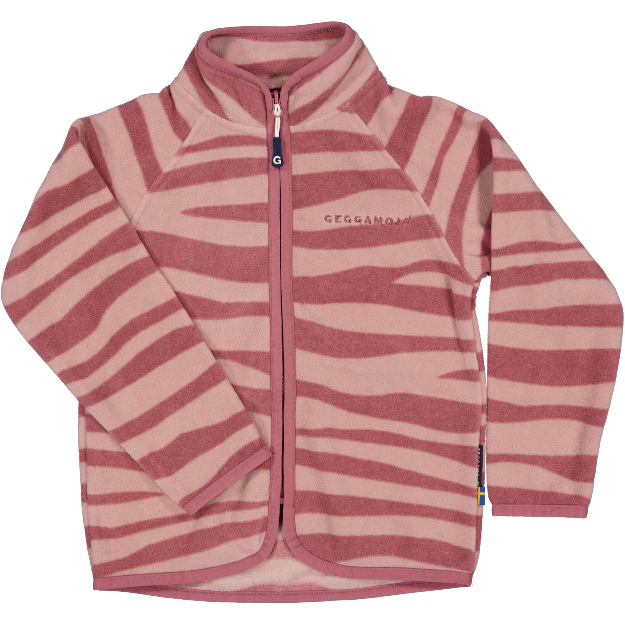 Fleecesett Zebra Plomme