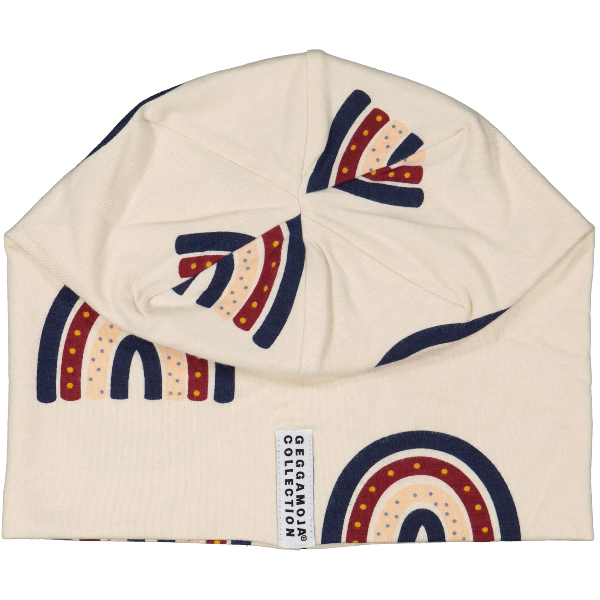 Mütze aus Bambus Regenbogen Beige