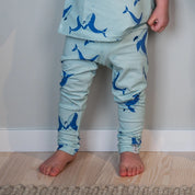 Leggings Bambus Blåhval