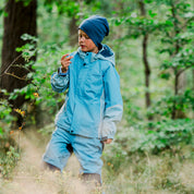High light blue overalls