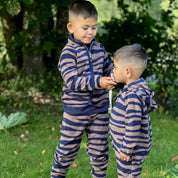 Fleece set Zebra Blue/Brown