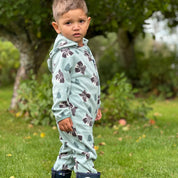 Fleece overall Racoon Green