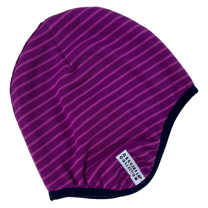 Helm-Mütze Fleecegefüttert Dunkellila/lila
