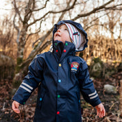 Regnjakke Pippi Langstrømpe Marineblå