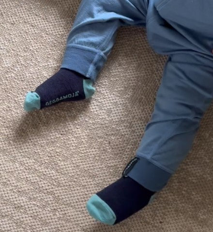 Socken Merinowolle Navy