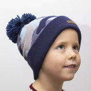 Knitted hat Blue Camo