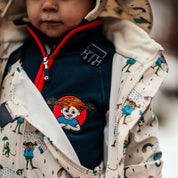 Fleecejakke Pippi Langstrømpe Navy