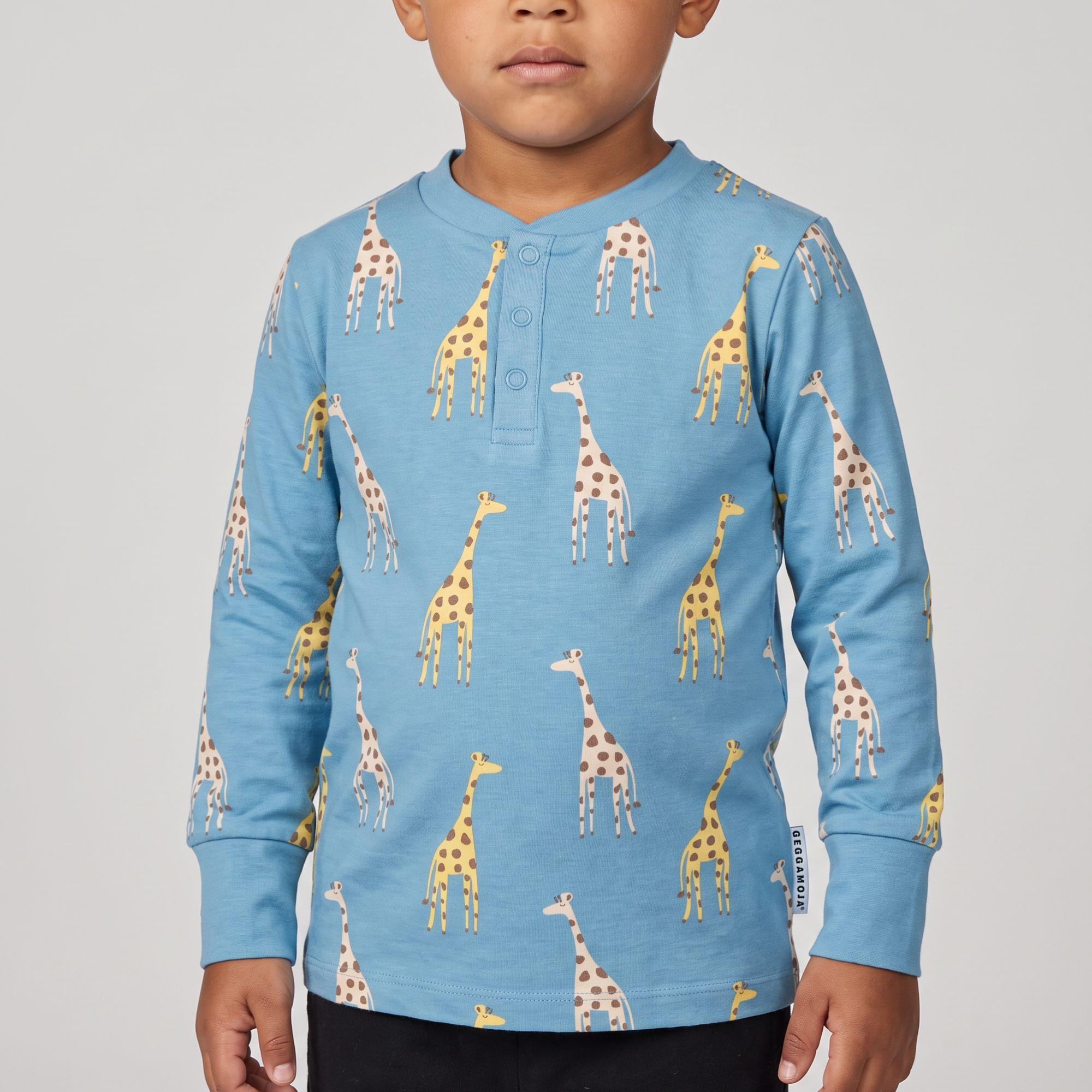 Farfarströja Bambu Blue Giraffe