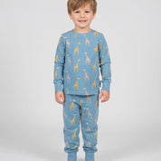 Pyjamas Tvådelad Bambu Blue Giraffe