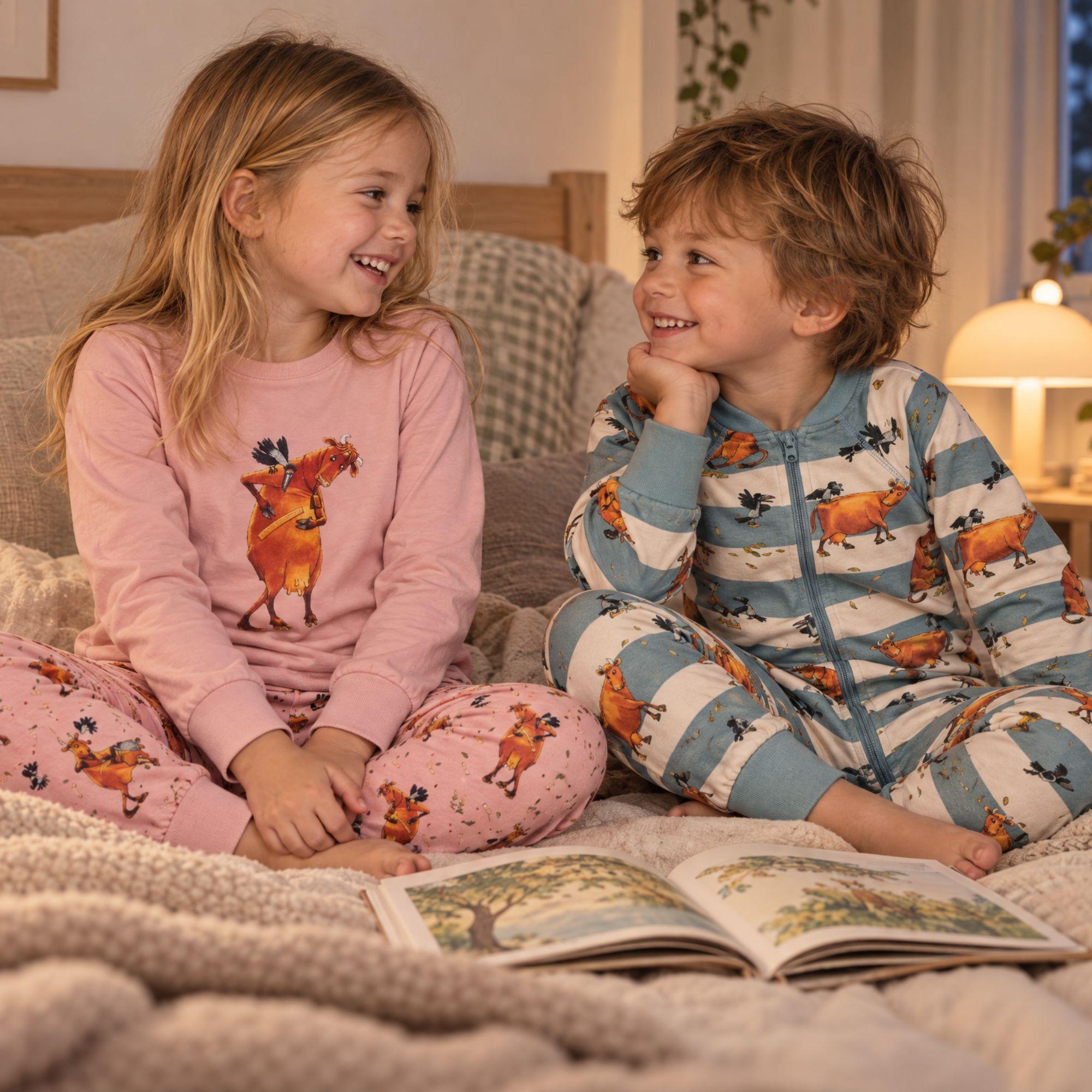 Pyjamas Tvådelad Mamma Mu och Kråkan Old Pink