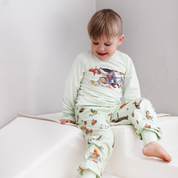 Zweiteiliger Schlafanzug Pettersson und Findus Grün