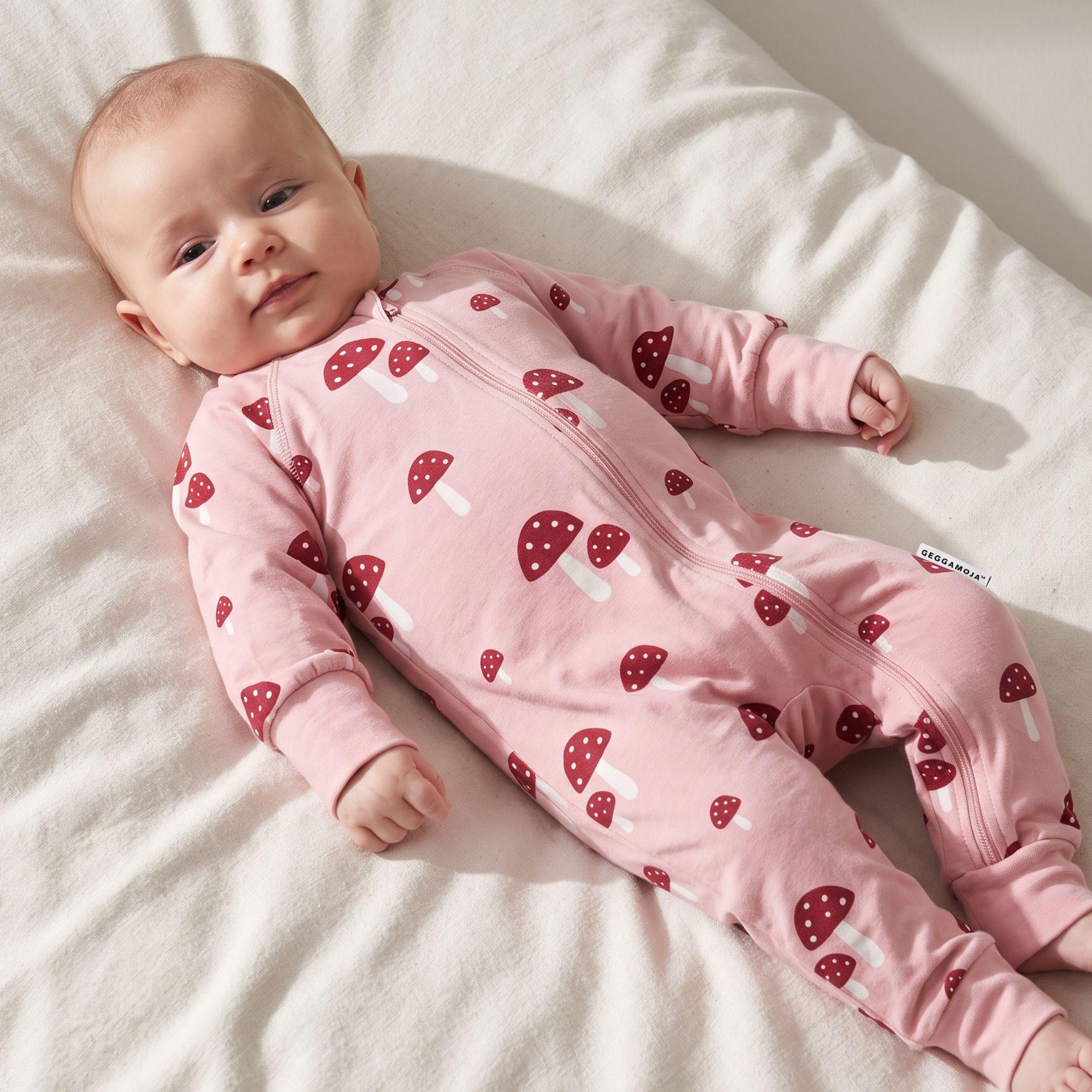 Pyjamas Bambu Pink Mushroom