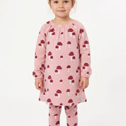 Singoallaklänning Bambu Pink Mushroom