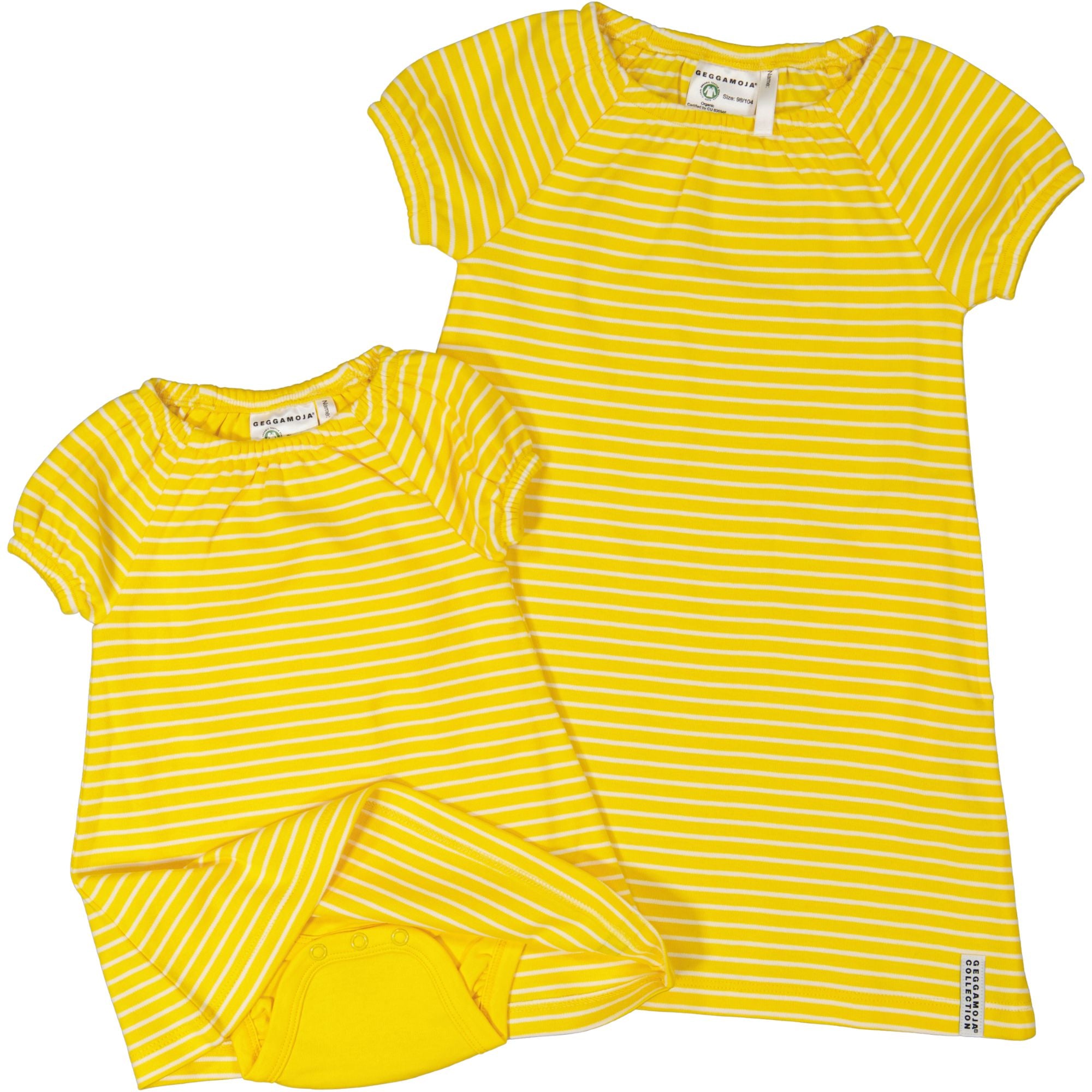 Single dress Yellow/white