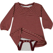 Singoallakjole vinrød og fersken