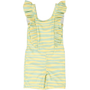 UV suit with ruffle Waves