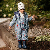 Fleece-lined rain set Pippi Longstocking Denim blue