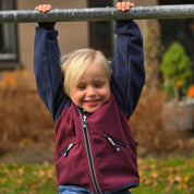 Vindfleecejakke Burgundy
